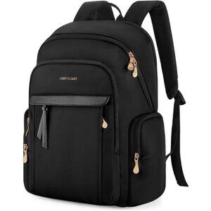 Laptop Backpack for Women, 15.6 Inch Backpack Black